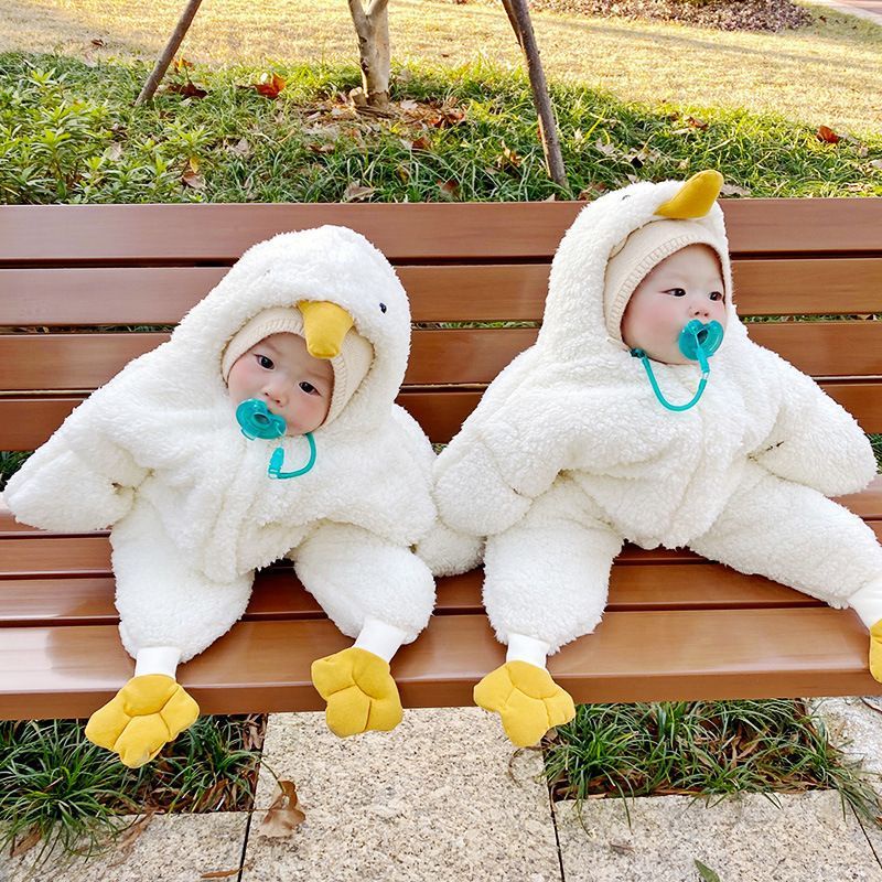 🔥台灣好物熱賣🔥 白鵝寶寶睡袋春秋冬 厚款新生嬰兒連體衣 海星抱被保暖爬服