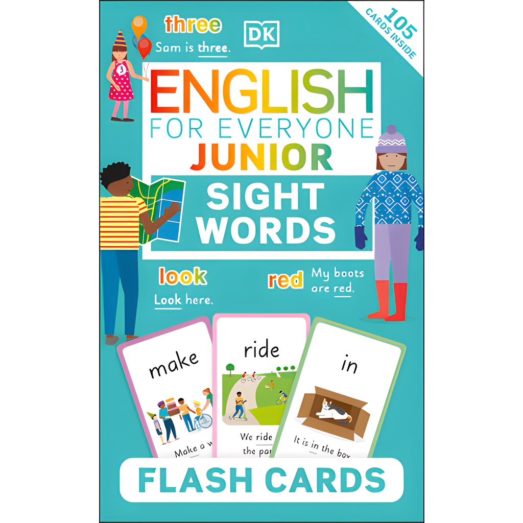 English for Everyone Junior Sight Words Flash Cards (105 Cards Inside)(美國版)(盒裝)/DK《Dk Pub》【三民網路書店】