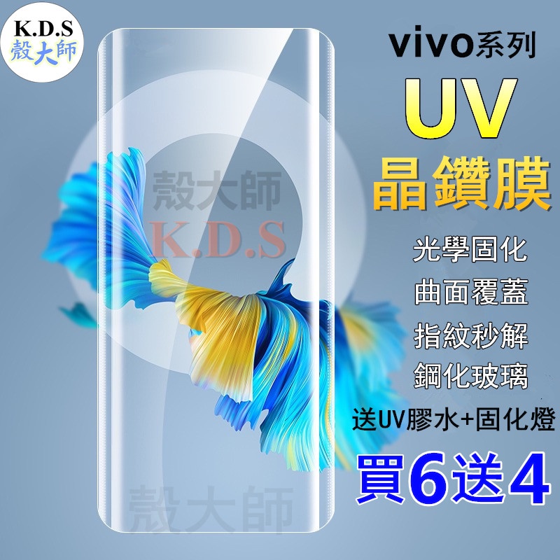 UV 保護貼 vivo x100 X90 PRO+ X80  X70 PRO X60 X50  V27 V29 玻璃貼