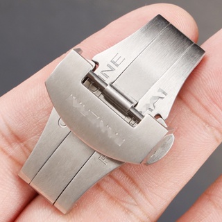 PANERAI 20 毫米 22 毫米手錶配件扣適用於沛納海 PAM111 114 手腕按鈕實心不銹鋼蝴蝶折疊扣替換閃光