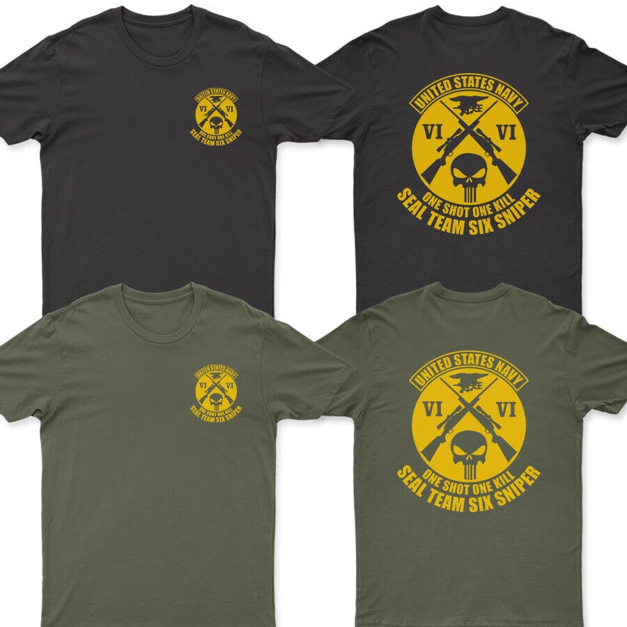 全新海軍海豹隊六號狙擊手 T 恤