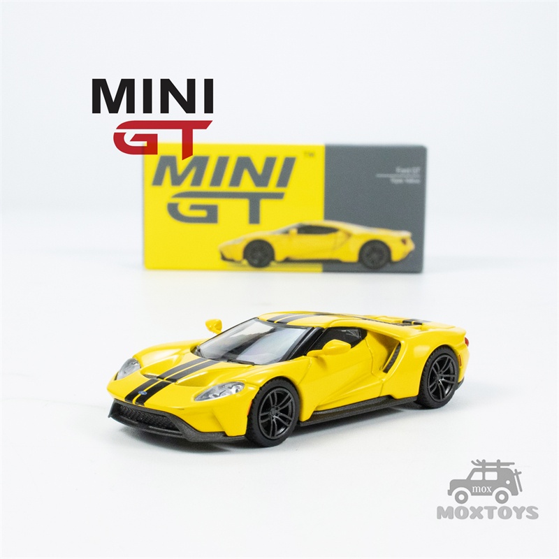 Mini GT 1:64 Ford GT Triple 黃色壓鑄模型車