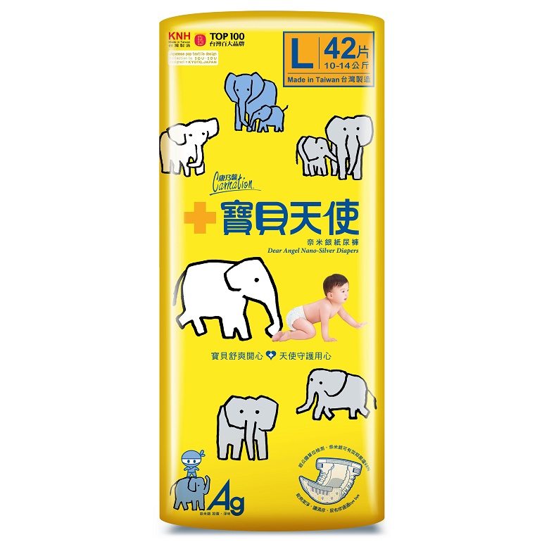 康乃馨 寶貝天使紙尿褲L(42片/包)[大買家]