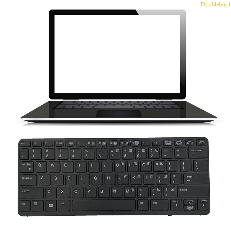 Dou 適用於 HP Elitebook 820 G1 820 G2 無框美式佈局的英文筆記本電腦鍵盤