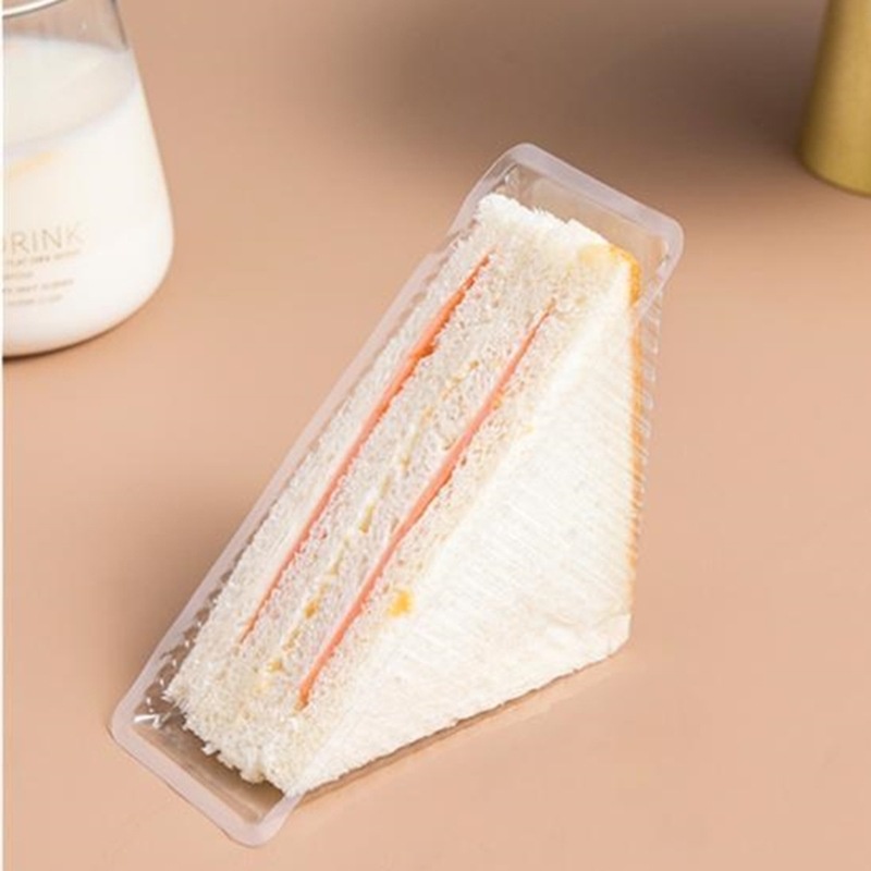❀宜米臻選❀白卡三明治包裝盒透明開窗西點包裝紙盒三文治吐司麵包便當打包盒
