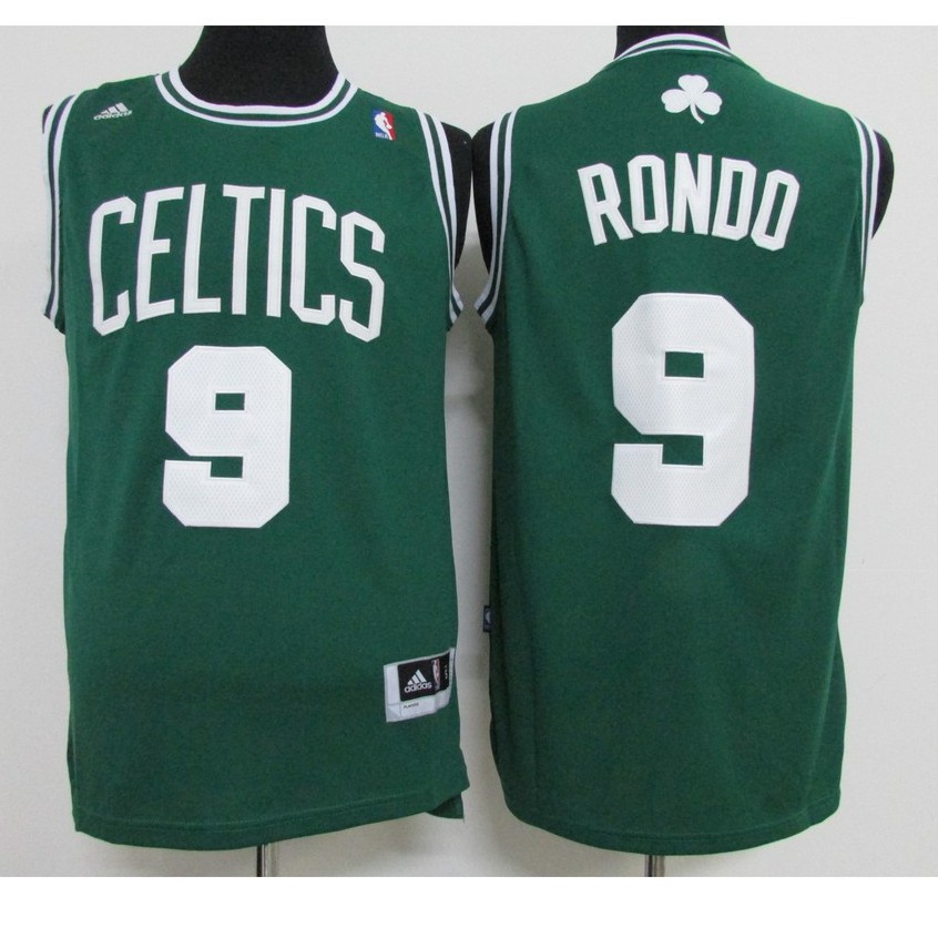 Nba 球衣波士頓凱爾特人隊 9 號 Rondo Rondo 球衣運動背心綠色