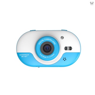 K12 兒童數位相機 防水相機 最大像素8MP 前後雙鏡頭 帶2.4英寸IPS高清屏 一鍵拍攝 5秒定時拍攝 藍色款