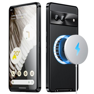 魔盾磁吸殼 Google 谷歌 pixel 7 7Pro 7A手機殼 8Pro直邊金屬 邊框護鏡頭 防摔手機套 超薄個性