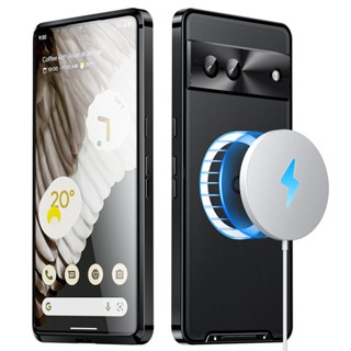 魔盾磁吸殼 Google 谷歌 pixel 7 7Pro 7A手機殼 8Pro直邊金屬 邊框護鏡頭 9pro防摔手機套