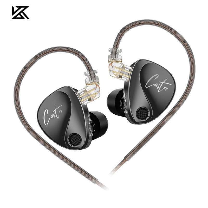 Kz Castor 入耳式 HiFi 耳機 2 動圈高端可調平衡電樞耳機監聽耳機消除耳塞
