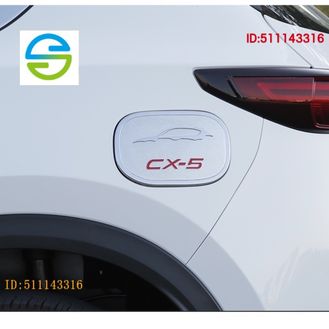 現貨 馬自達MAZDA 2017-2021年二代CX5 CX-5 電鍍銀油箱蓋油箱裝飾蓋油箱裝飾貼Mazda2 3 5