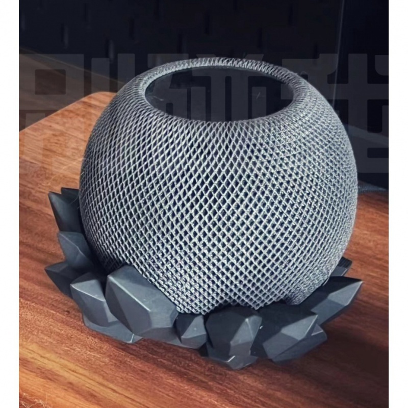 3D列印成型 水晶造型 蘋果homepod mini底座支架 homepod底座 音響支架