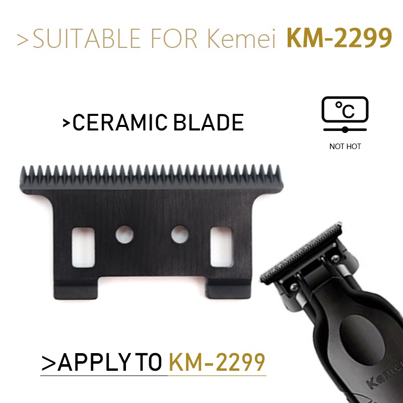 Kemei KM-2299 Clipper 專業理髮器切割刀頭零件配件的替換活動刀片