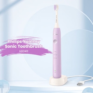 飛利浦 Sonicare HX2411 聲波電動牙刷 30,000rpm 3 模式深層清潔牙齒牙齦護理 USB 充電可更