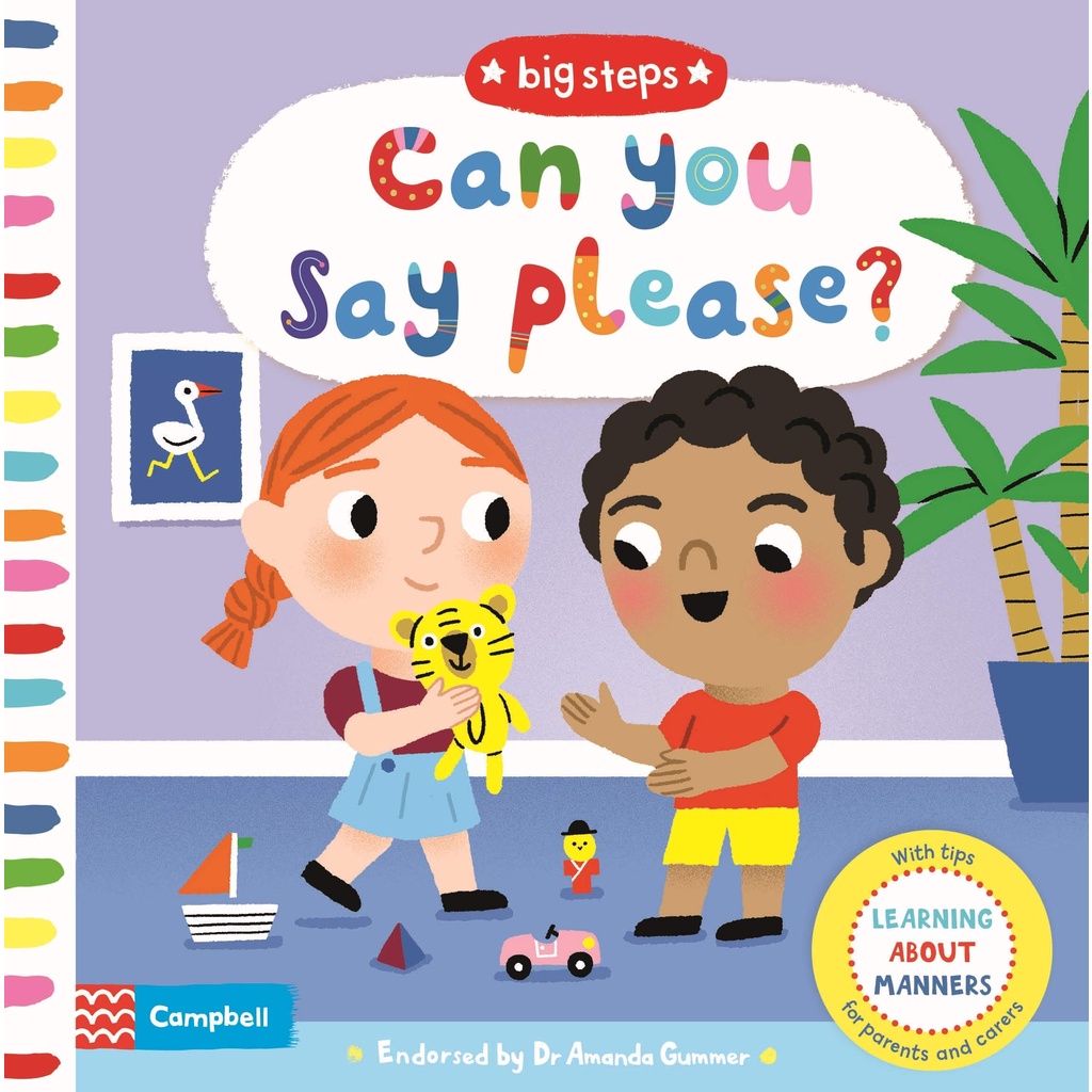 Can You Say Please? : Learning About Manners (硬頁書)/Campbell Books Big Steps 【禮筑外文書店】