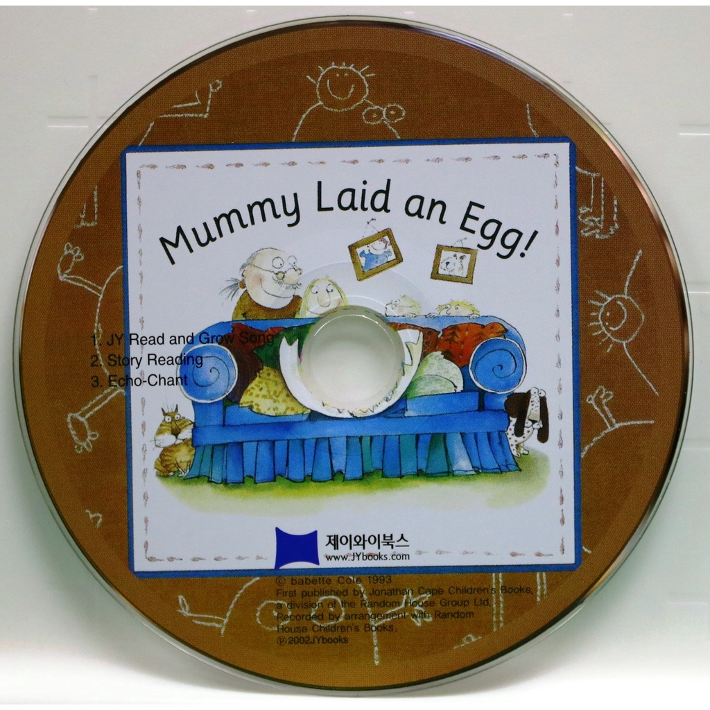Mummy Laid an Egg (1CD only)(韓國JY Books版) 廖彩杏老師推薦有聲書第2年第29週/Babette Cole【三民網路書店】