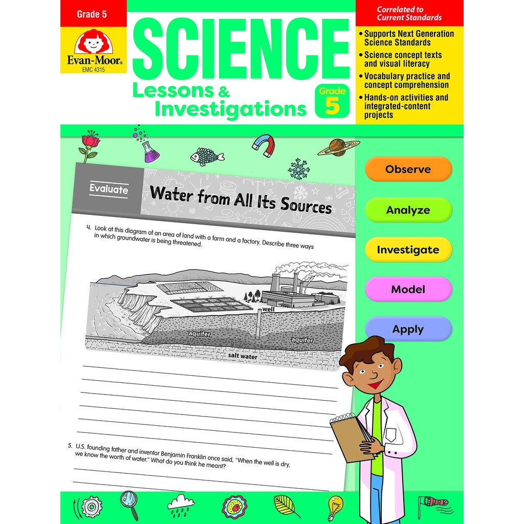 Science Lessons and Investigations, Grade 5 - Teacher's Edition/Evan Moor【三民網路書店】