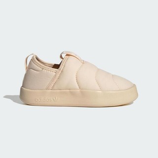 Adidas Puffylette 360 C IF7803 中童 休閒鞋 經典 三葉草 套穿式 居家 舒適 米色