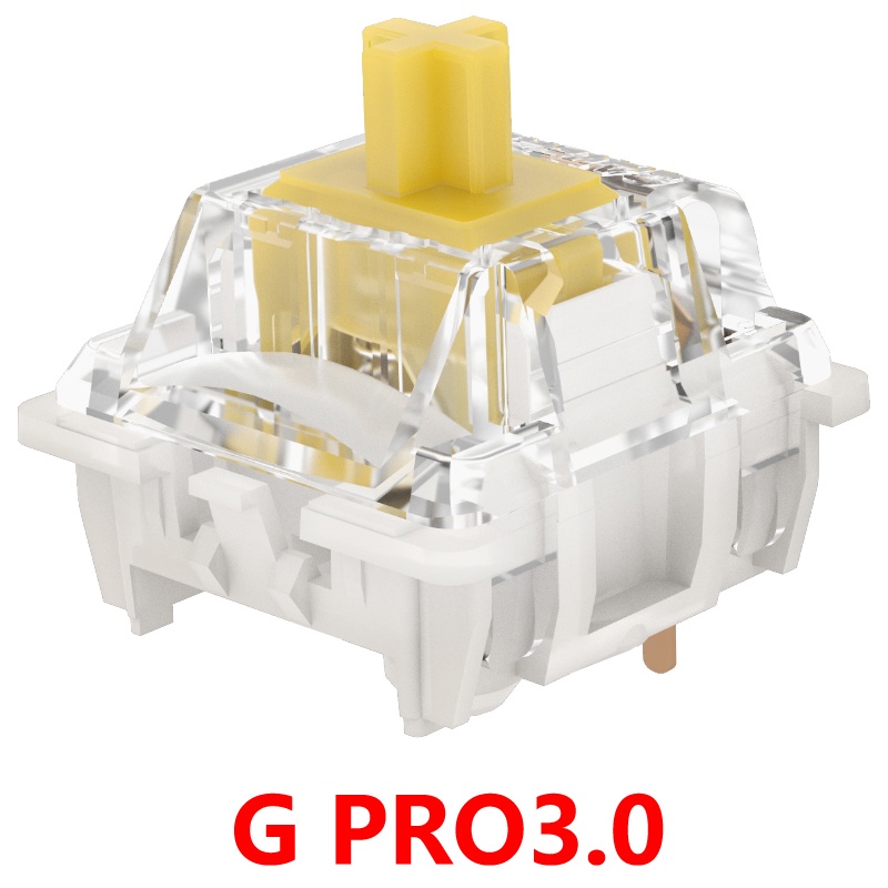 10個gateron新g Pro 3.0黃色開關pro3.0紅黑開關機械鍵盤配件射燈上蓋預潤滑