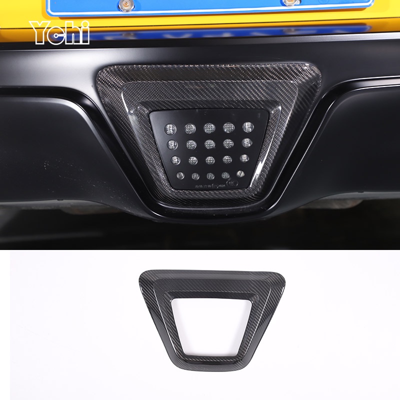 豐田 適用於 Toyota Supra A90 2019-2023 真正的碳纖維汽車後尾燈剎車燈框架裝飾貼紙外部配件