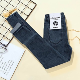 韓版加大碼牛仔褲女|100kg內可穿長褲|高腰牛仔褲女|春秋顯瘦新款彈力鉛筆緊身小腳褲子