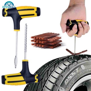 Openmall 汽車輪胎維修工具套件帶橡膠條卡車摩托車汽車無內胎輪胎穿刺螺柱塞套裝汽車輪胎水泥工具 C8F3