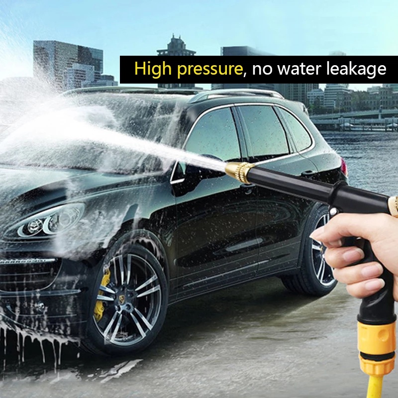 便攜式高壓水槍,用於清潔洗車機花園澆水軟管噴嘴灑水器泡沫水槍