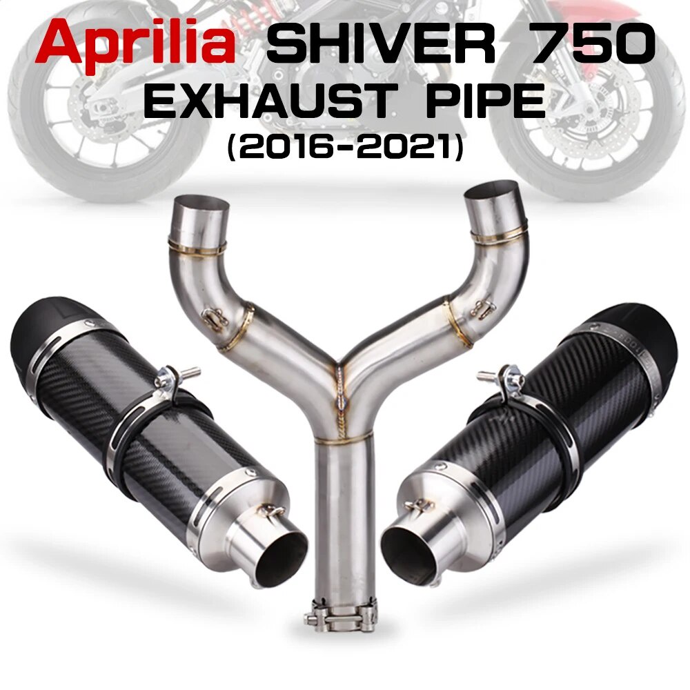 適用於aprilia SHIVER 750中段排氣管改裝無損安裝