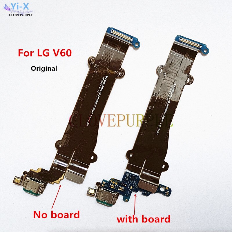 1 件充電連接器底座板麥克風麥克風 USB 充電器端口排線適用於 LG V600 V60 ThinQ 5G LM-V60