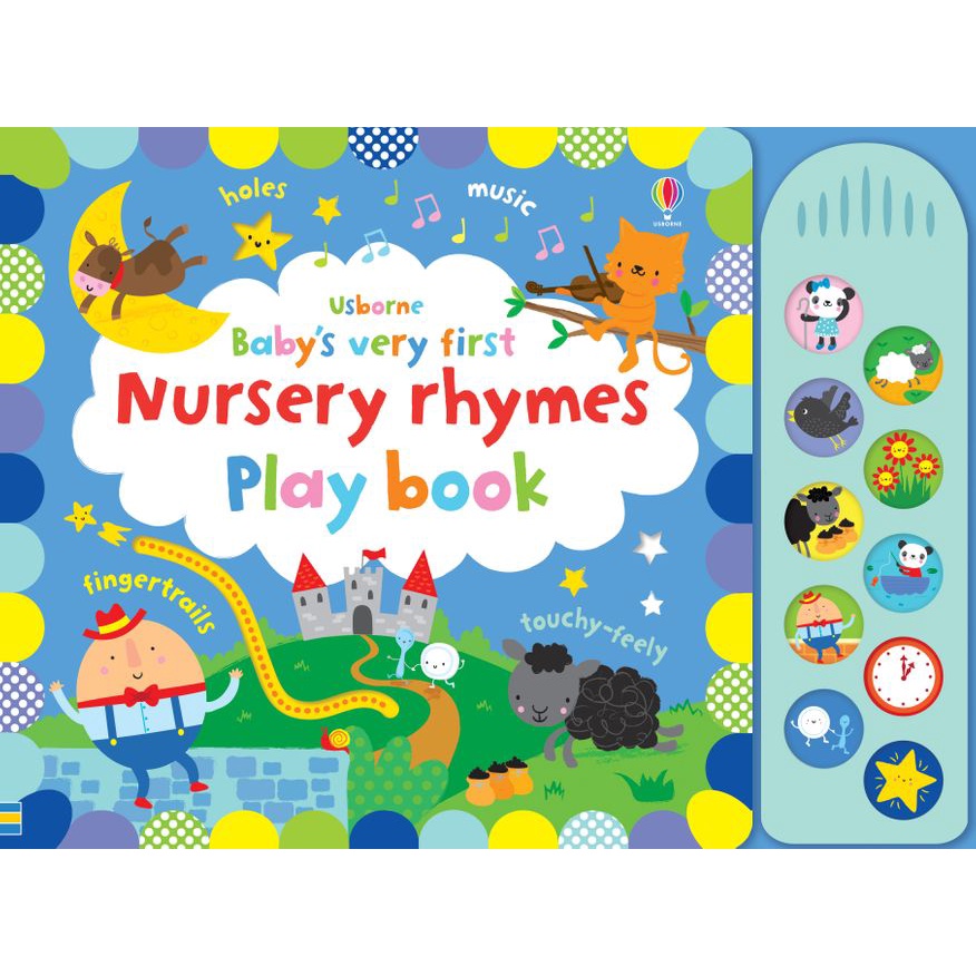 Baby's Very First Nursery Rhymes Playbook (硬頁音效書)/Fiona Watt【禮筑外文書店】