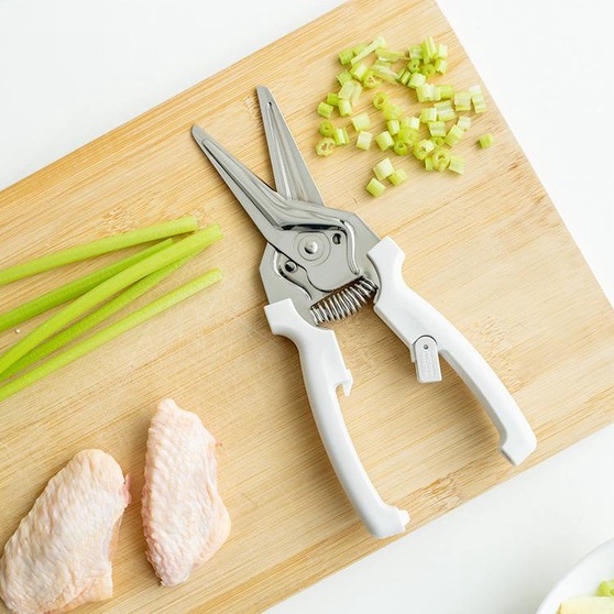 【瑞士品牌】KUHN RIKON/力康廚房剪刀 專用多功能廚房剪刀 強力雞骨剪 家用不鏽鋼食物剪 磁吸剪刀