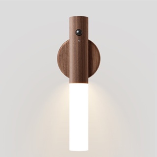人體感應小夜燈LED充電式走廊櫥櫃壁燈傢用衛生間強壁感應燈