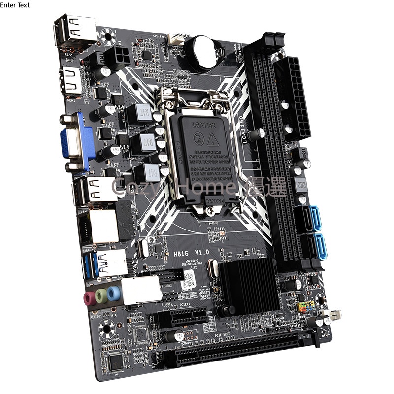H81G電腦主板適用Intel Core 賽揚/奔騰E3 V3 LGA1150全系列