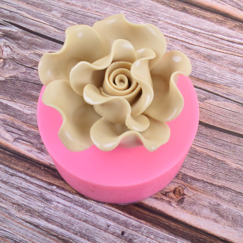 花朵手工翻糖矽膠模具 3D立體 蛋糕裝飾模  DIY 烘培翻糖工具