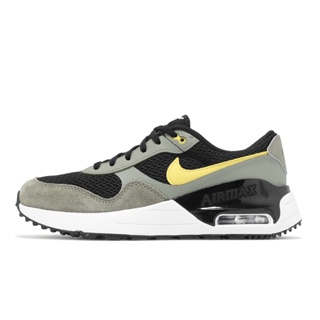 Nike 休閒鞋 Air Max Systm GS 黑 墨綠 氣墊 魔鬼氈 女鞋 大童鞋 ACS DQ0284-007