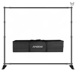 Andoer 2.7*3.4米鋁合金背景布支架 雙橫杆 配便攜包