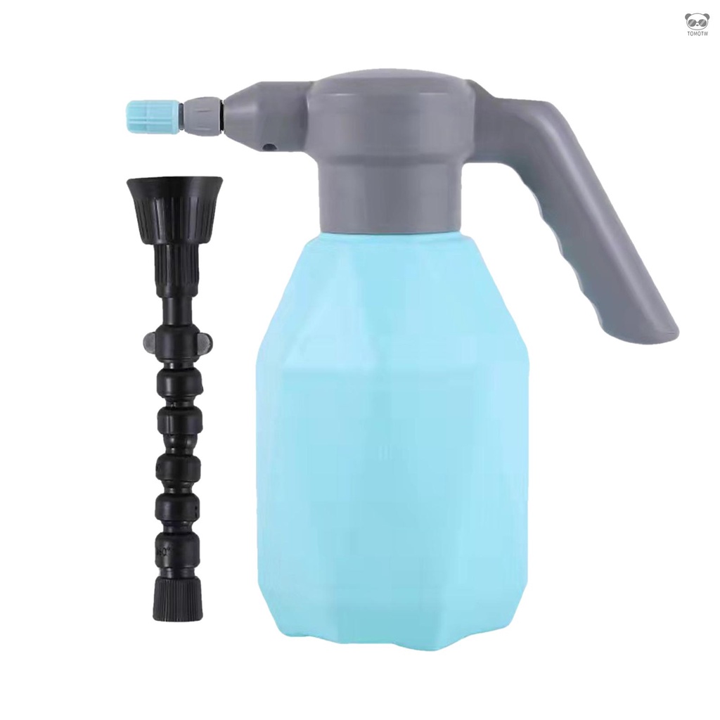 【有頻道】藍色+萬向噴頭   2L園藝電動噴壺 家用澆花小型噴霧器 自動灑水壺