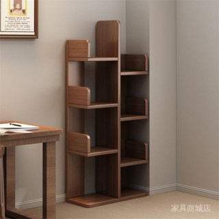 【批發價】【免運費】【大甩賣】實木書架置物架落地簡易傢用客廳臥室靠墻花架簡約創意樹形小書櫃gbap3dvum3