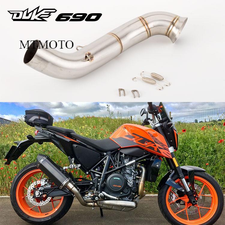 專業改裝 機車改裝消聲器適用KTM 690 DUKE 2013-2020 DUKE 690 排氣管