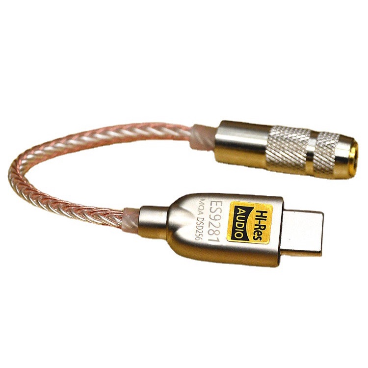 便攜式 ES9281 耳機放大器 600Ω ESS HPA DSD128 USB Type-C DAC 放大器,適用於