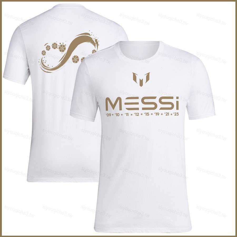 Sy3 2023 MLS Inter Miami Messi Golden Globe Awards T 恤球迷短袖運動