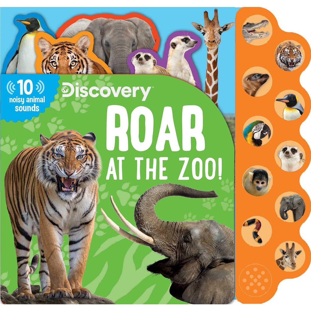 Discovery ― Roar at the Zoo!(硬頁書)/Silver Dolphin Books 10-button Sound Books 【禮筑外文書店】
