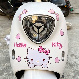 電動車貼紙雅迪q6m6愛瑪小牛小龜王kt貓可愛卡通hellokitty裝飾貼 rIqc