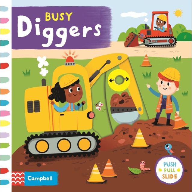 Busy Diggers (硬頁推拉書)(硬頁書)/Campbell Books Busy Books 【三民網路書店】