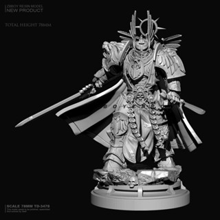 78mm ZBBOY監製 金獅戰士 樹脂手辦 兵人 白模 TD-3478