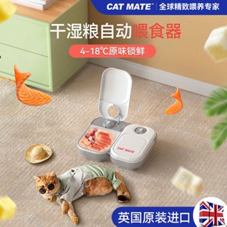 Catmate寵物自動餵食器貓咪狗濕糧智慧定時定量降暑4-18°C濕糧保鮮 24H鎖住原味