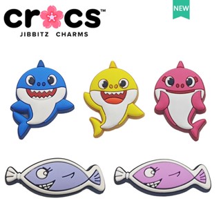 crocs 鞋釦 金屬洞洞鞋鞋釦 鯊魚寶寶鞋釦洞洞鞋配飾可愛鯊魚裝飾扣魅力鈕扣