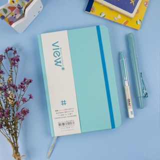 綠的32K眼色View up精裝方格筆記本/ 青瓦藍 eslite誠品