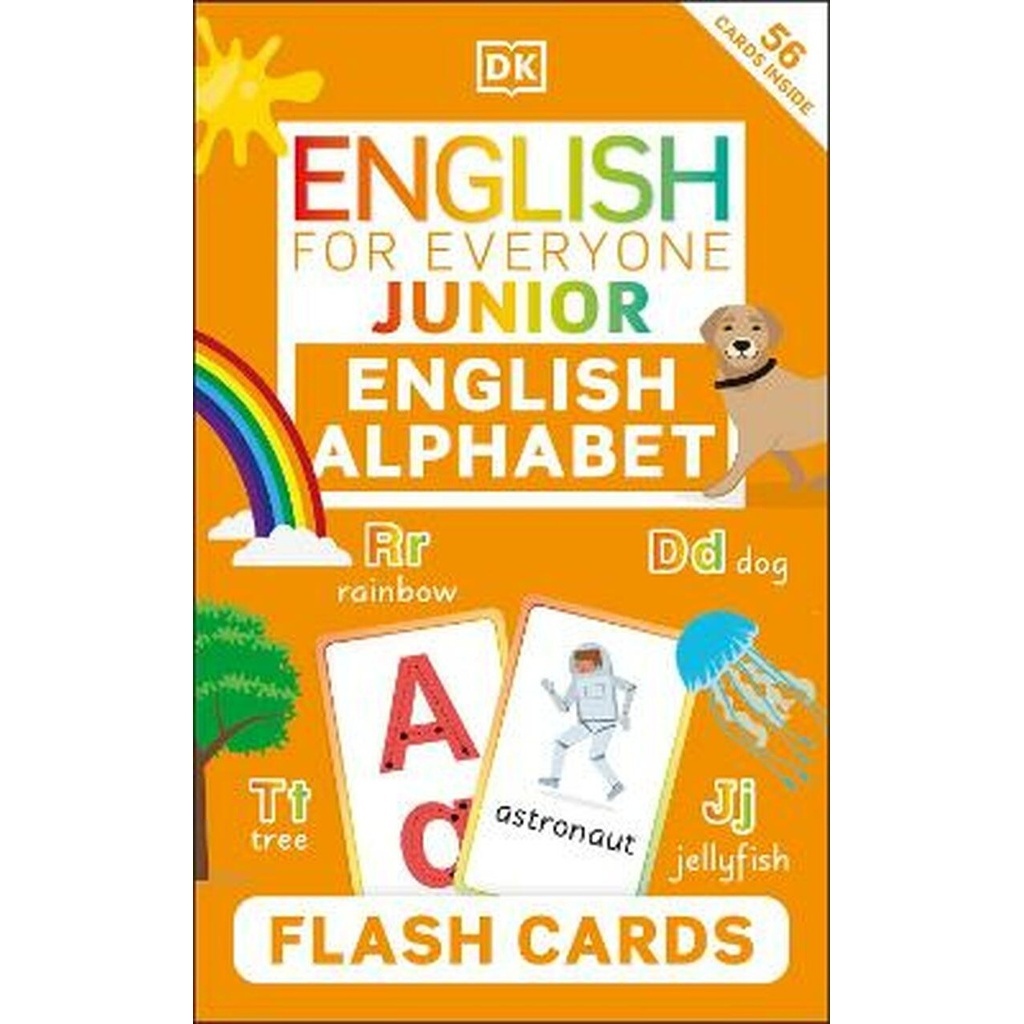 English for Everyone Junior English Alphabet Flash Cards (56 Cards Inside)(英國版)(盒裝)/DK【禮筑外文書店】