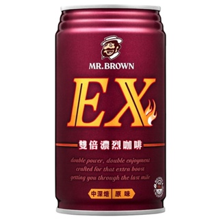 伯朗 EX雙倍濃烈咖啡(330mlX4)[大買家]